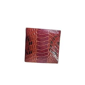 Vintage MEDITERRANEAN TRADING CO. Leather Hand Painted Coin Purse